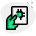 Holding a microprocessor in hand isolated on a white background icon