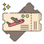 plane ticket icon