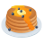 emoji style pancakes icon