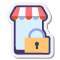 Connexion sécurisée à la boutique mobile icon