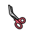 medical scissors icon