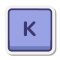 k键 icon