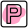 parking sign icon
