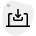 Download content online from portable laptop layout icon