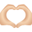 coeur-mains-peau-claire-emoji icon