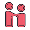 logo della stretta di mano icon