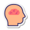 Kopf mit Gehirn icon
