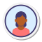 Benutzer-weiblicher Kreis-Hauttyp-3 icon
