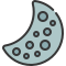 mezzaluna-esterna-esplorazione-spaziale-soft-fill-soft-fill-juicy-fish icon