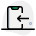 Account signin smartphone isolated on white background background icon