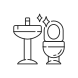 Cleaning Bathroom icon