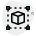3d cube scanning icon