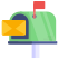 Caixa postal fechada bandeira pra cima icon