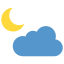 曇り時々月 icon