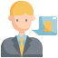 real estate agent icon