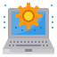 Laptop Setting icon