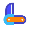 avantgarde style straight razor icon
