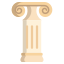 pilier-ionique-externe-architecture-médiévale-icongeek26-flat-icongeek26 icon