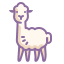 cute color style alpaka icon