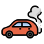 car pollution icon