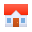 skeuomorphism style 시골집 icon