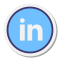 LinkedIn entouré icon
