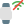 Smartwatch in no wifi zone isolated on white backgsquare, icon