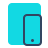 parakeet color style smartphone tablet icon