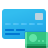 carta di credito-prelievo di contanti icon