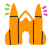 scribby style cathedral icon