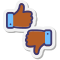 Thumbs Up Down Skin Type 3 icon