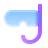 glassmorphism style 스노클링 마스크 icon