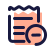 pulsar color style 영수증 삭제 icon