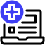 Distant Healthcare telemedicine icon