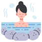 Woman in Onsen icon