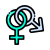 Female and Male Symbols icon