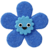 fuzzy style cute blue flower icon