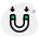 u shaped magnet icon
