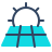 parakeet color style solar panel icon