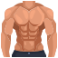 musculos-externos-gimnasio-fitness-justicon-justicon-plano icon