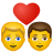 Paar-mit-Herz-Mann-Mann icon