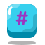 Chave de Hashtag icon