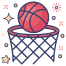 Terrain de basket icon