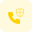 Secure phone calls in-build device feature layout icon