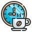 внешний-кофе-время-кофейня-wanicon-lineal-color-wanicon icon