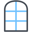 finestra della stanza icon