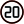 20 MPH Speed Sign icon