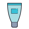 color hand drawn style tube icon