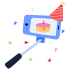 外部-Selfie-Stick-happy-birthday-stickers-smashing-stock icon