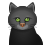 黒猫の絵文字 icon